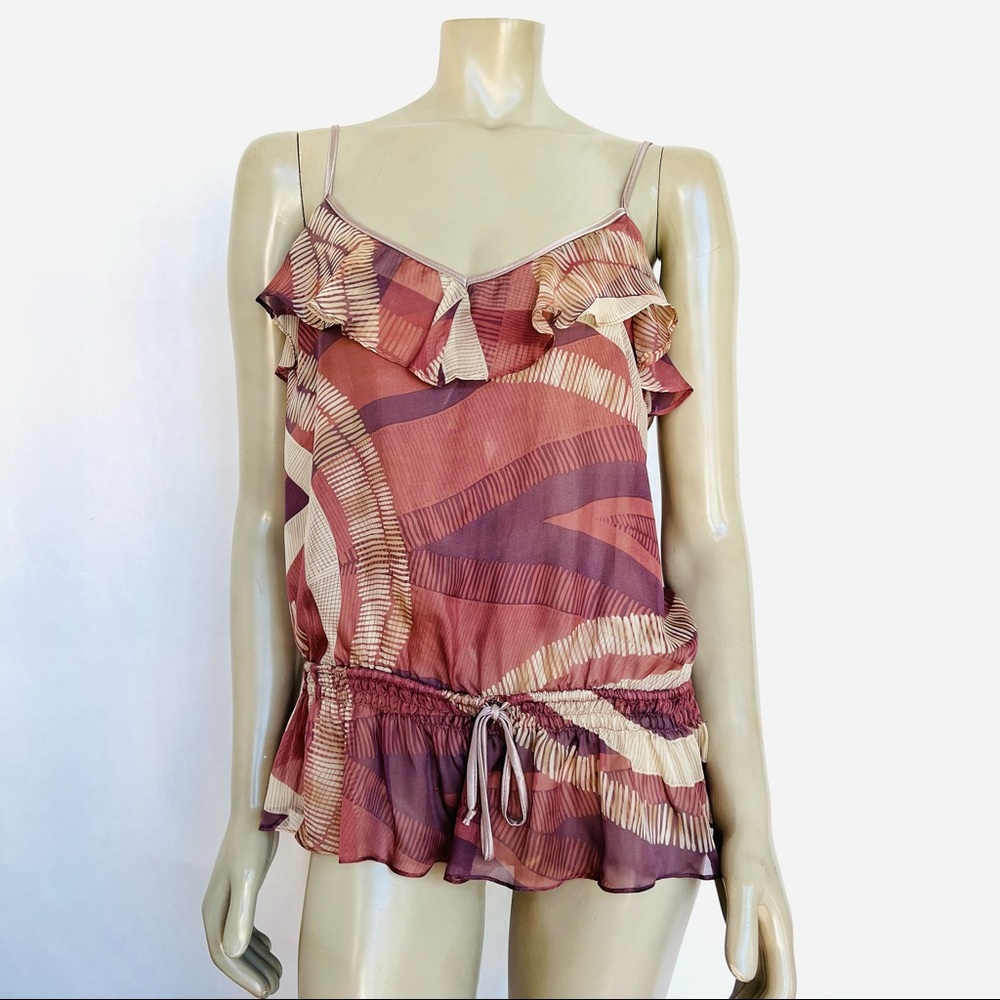 Vintage 100% Chiffon Top